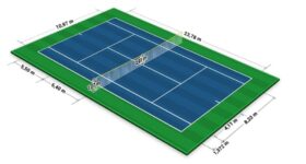 Kích thước và bề mặt sân Tennis chuẩn mới nhất 2022