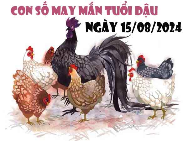 Thống kê con số may mắn tuổi Dậu ngày 15/8/2024 thứ 5 hôm nay