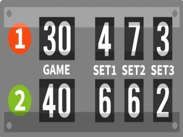 Cách tính điểm tennis set và trận đấu